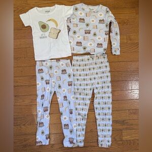 Avocado and Toast Pajama Set